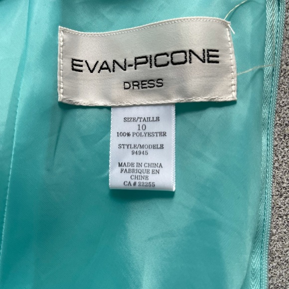 Evan Picone Mint Green Dress Size 10 - Picture 5 of 9